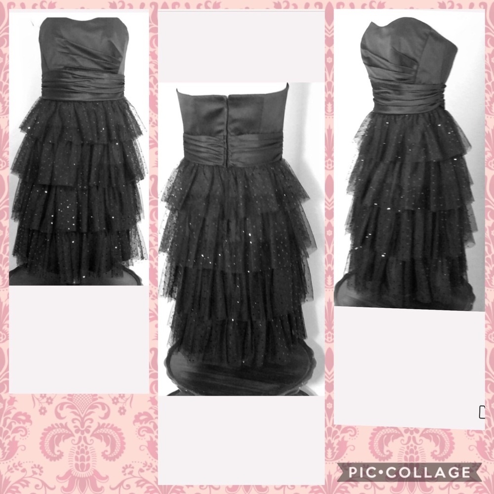 🆕 🌻 db studio Prom Dress Black Tulle Gown